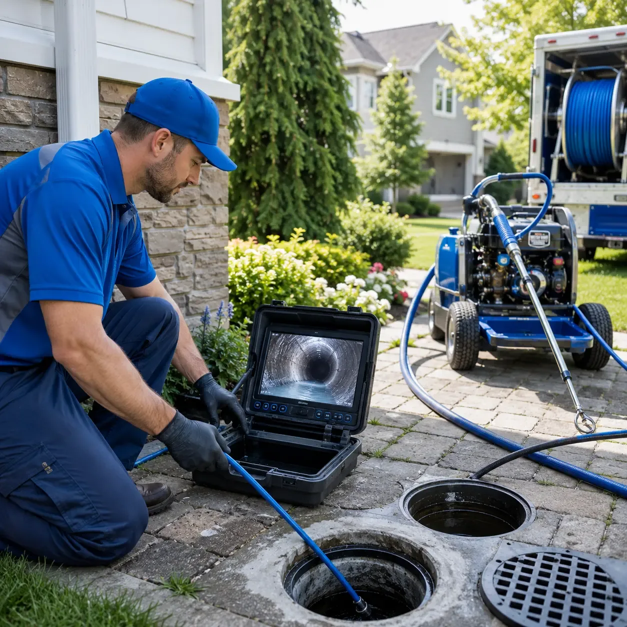 Outdoor drain cleaning professionals serving Rackerby, CA